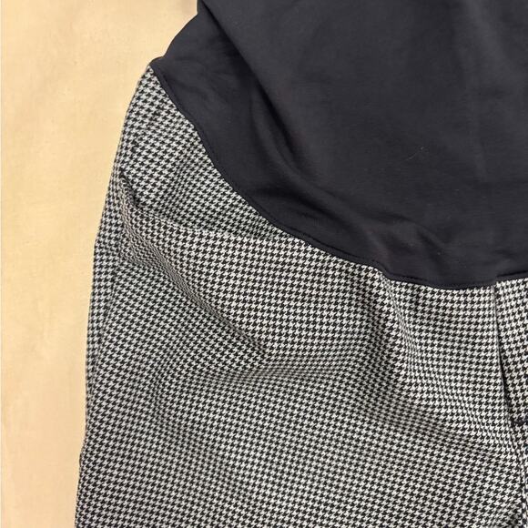 Old Navy Women’s Maternity Full Panel Houndstooth Pixie Pants Size 8 - Picture 2 of 6